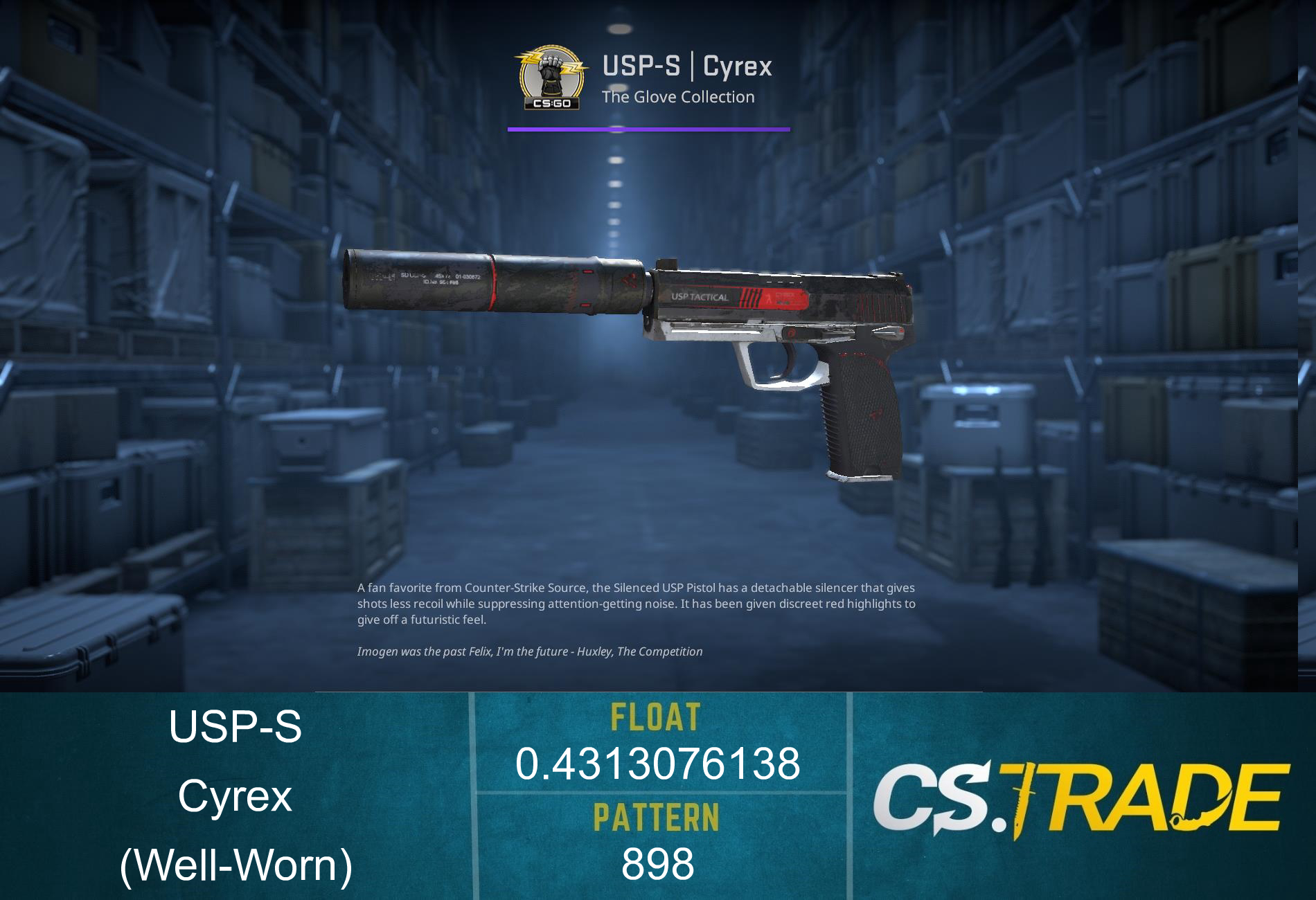 USP-S | Cyrex (Well-Worn)