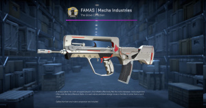 FAMAS | Mecha Industries (Factory New) Screenshot