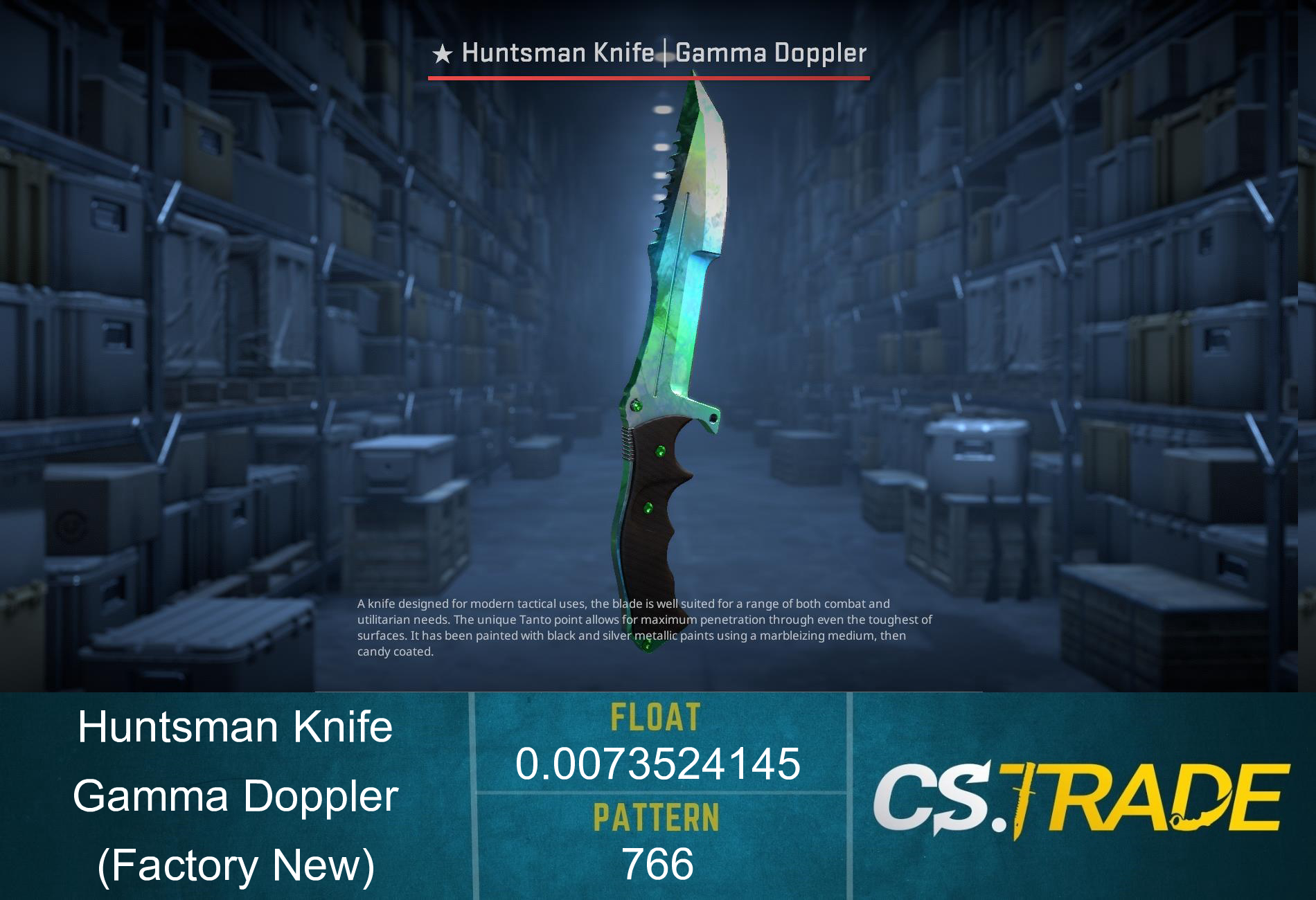 ★ Huntsman Knife | Gamma Doppler Phase 3 (Factory New) Screenshot