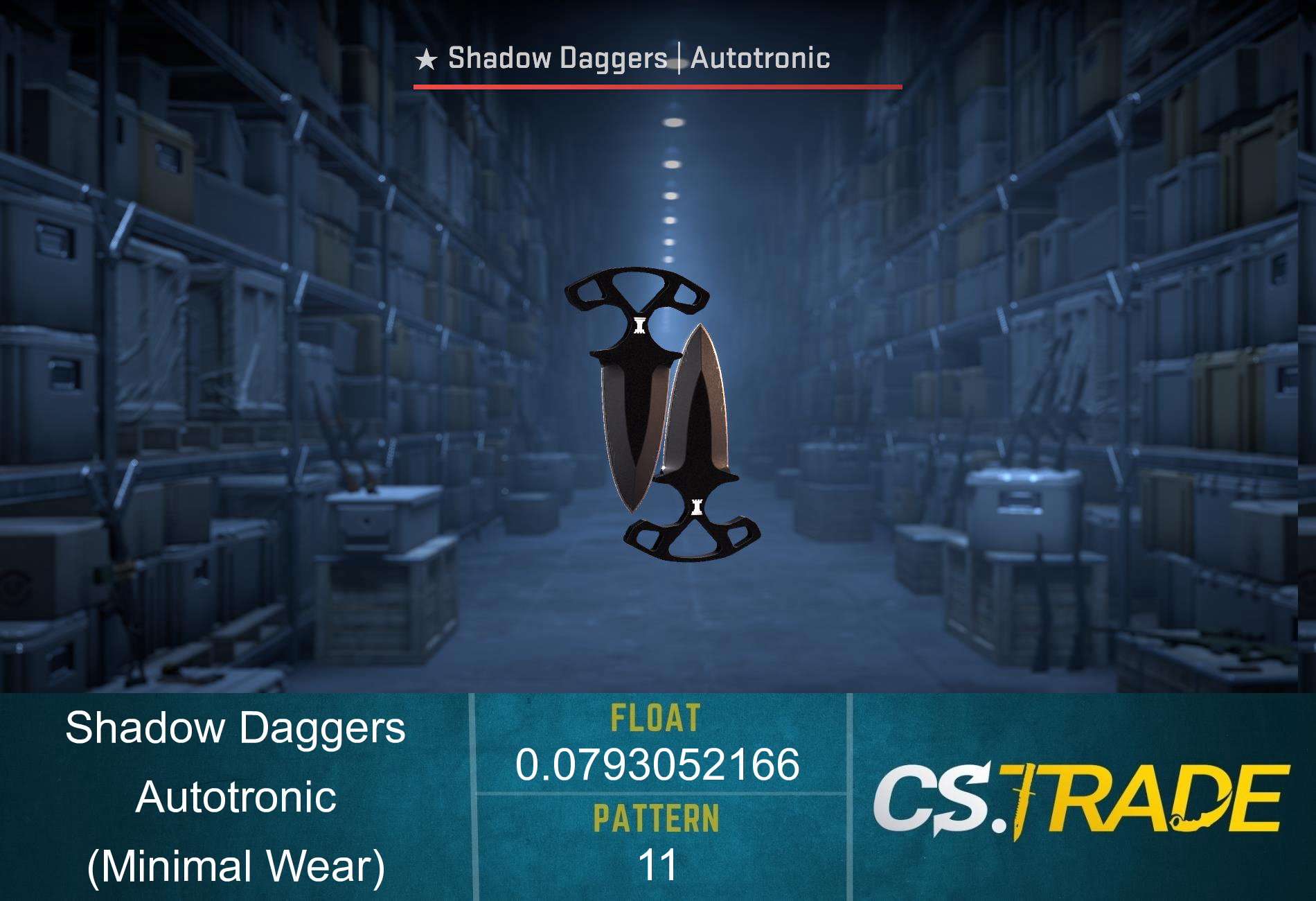 ★ Shadow Daggers | Autotronic (Minimal Wear) Screenshot