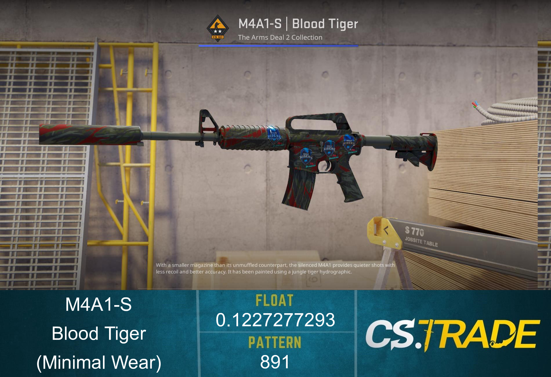 M4A1-S | Blood Tiger CS:GO & CS2 Skin - CS.TRADE Wiki