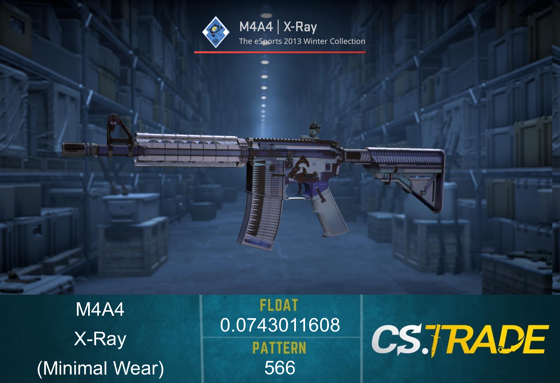 M4A4 | X-Ray (Minimal Wear) Screenshot