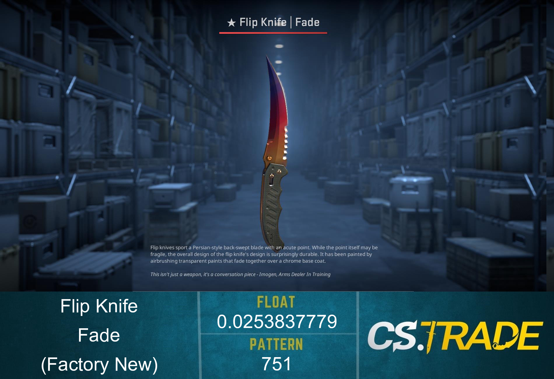 ★ Flip Knife | Fade (Factory New) Screenshot