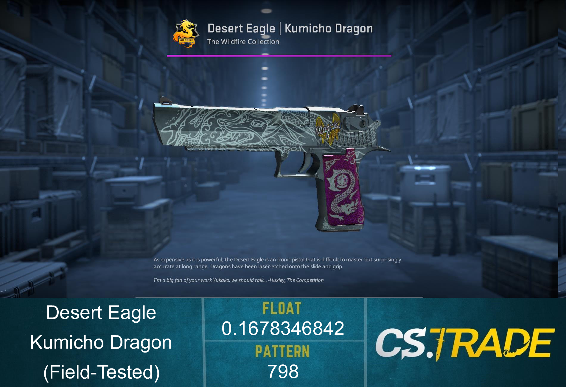 StatTrak™ Desert Eagle | Kumicho Dragon (Field-Tested) Screenshot