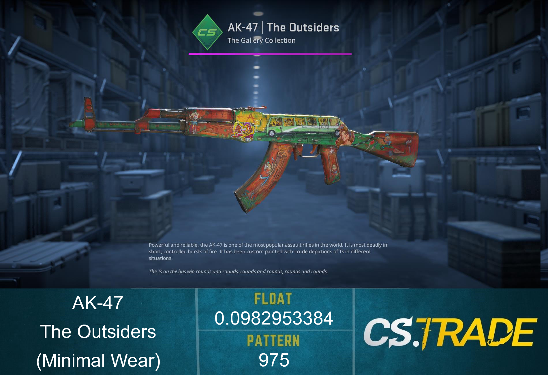 AK-47 | The Outsiders (Minimal Wear) Screenshot