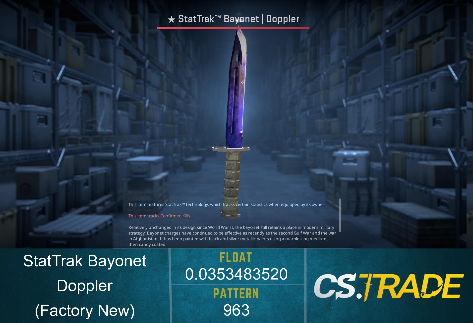 ★ Bayonet | Doppler Phase 4 (Factory New) Screenshot