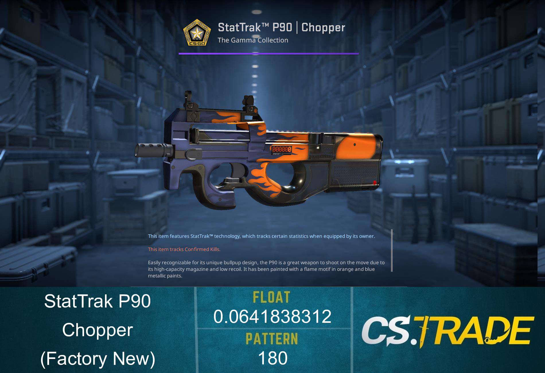 StatTrak™ P90 | Chopper (Factory New)