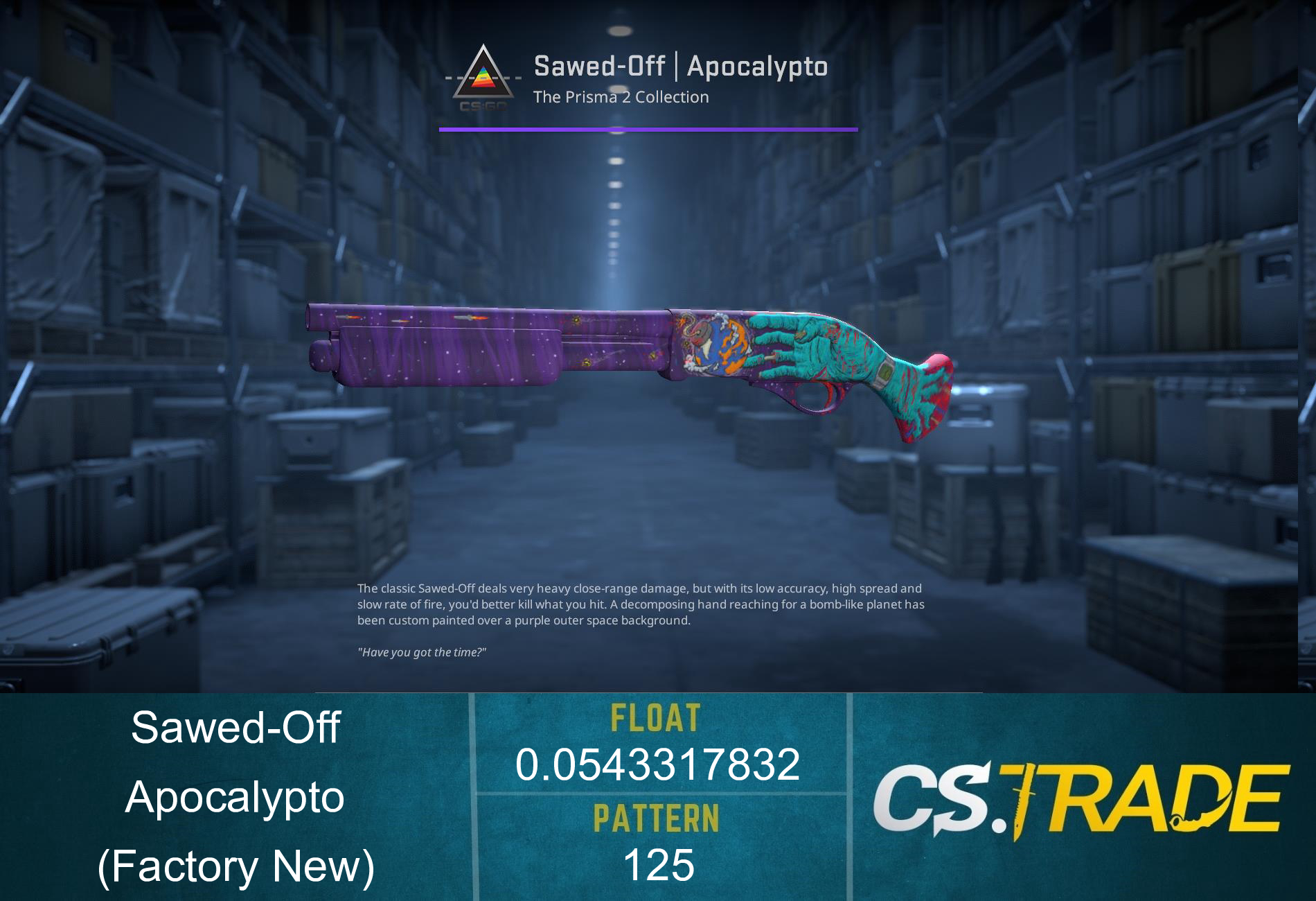 Sawed-Off | Apocalypto (Factory New) Screenshot