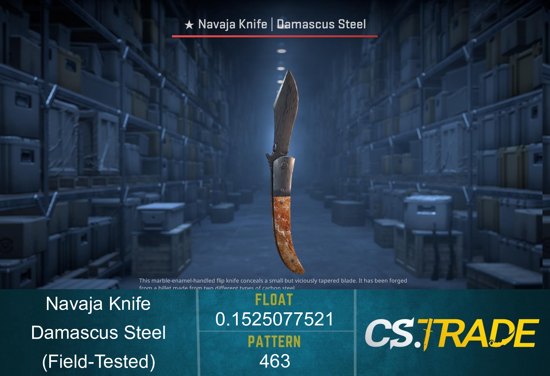 ★ Navaja Knife | Damascus Steel (Field-Tested) Screenshot