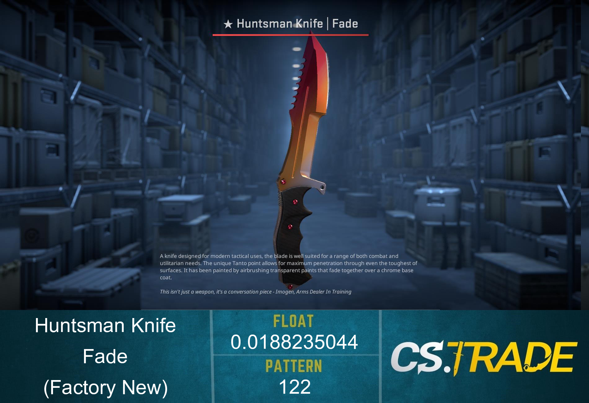 ★ Huntsman Knife | Fade (Factory New) Screenshot