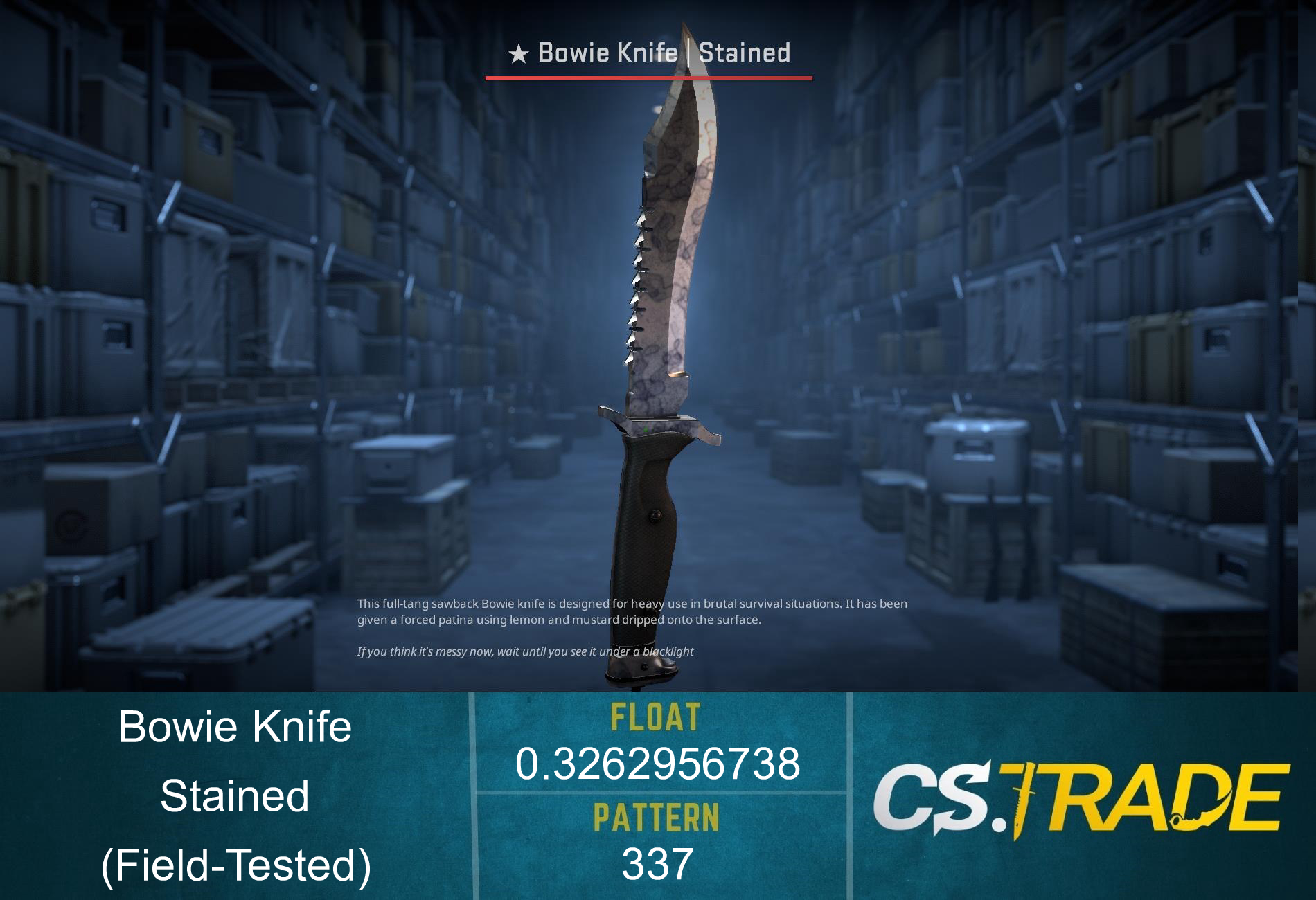 ★ Bowie Knife | Stained (Factory New) Screenshot