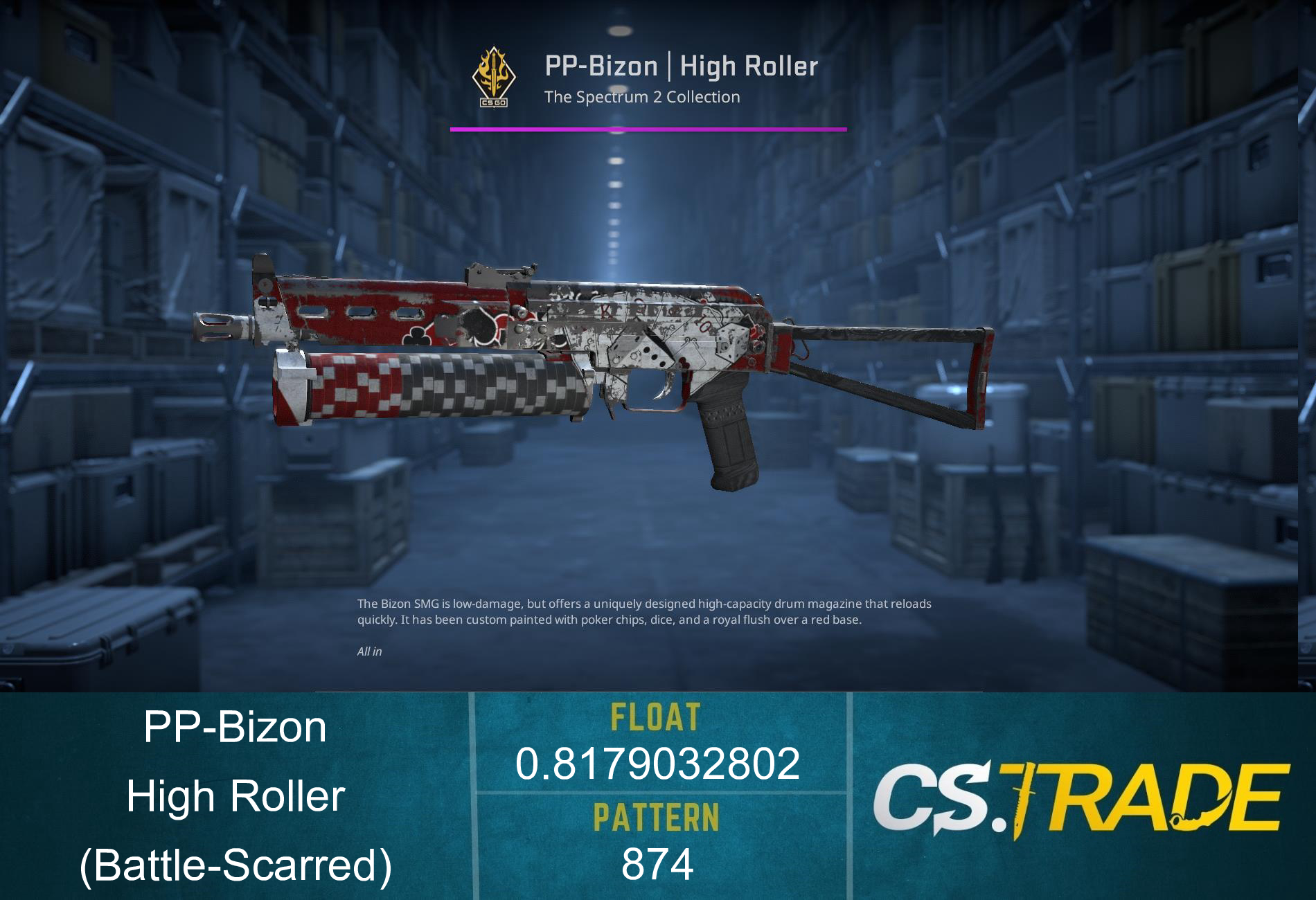 PP-Bizon | High Roller (Battle-Scarred) Screenshot