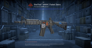 StatTrak™ M4A4 | Faded Zebra (Minimal Wear) Screenshot