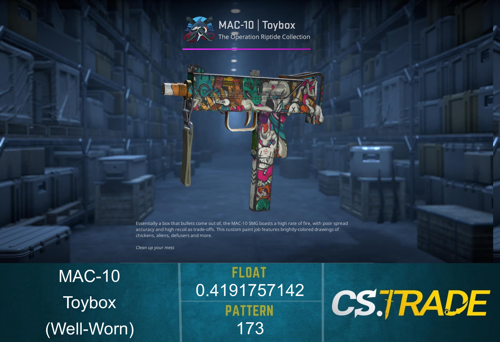 MAC-10 | Toybox (Well-Worn) Screenshot