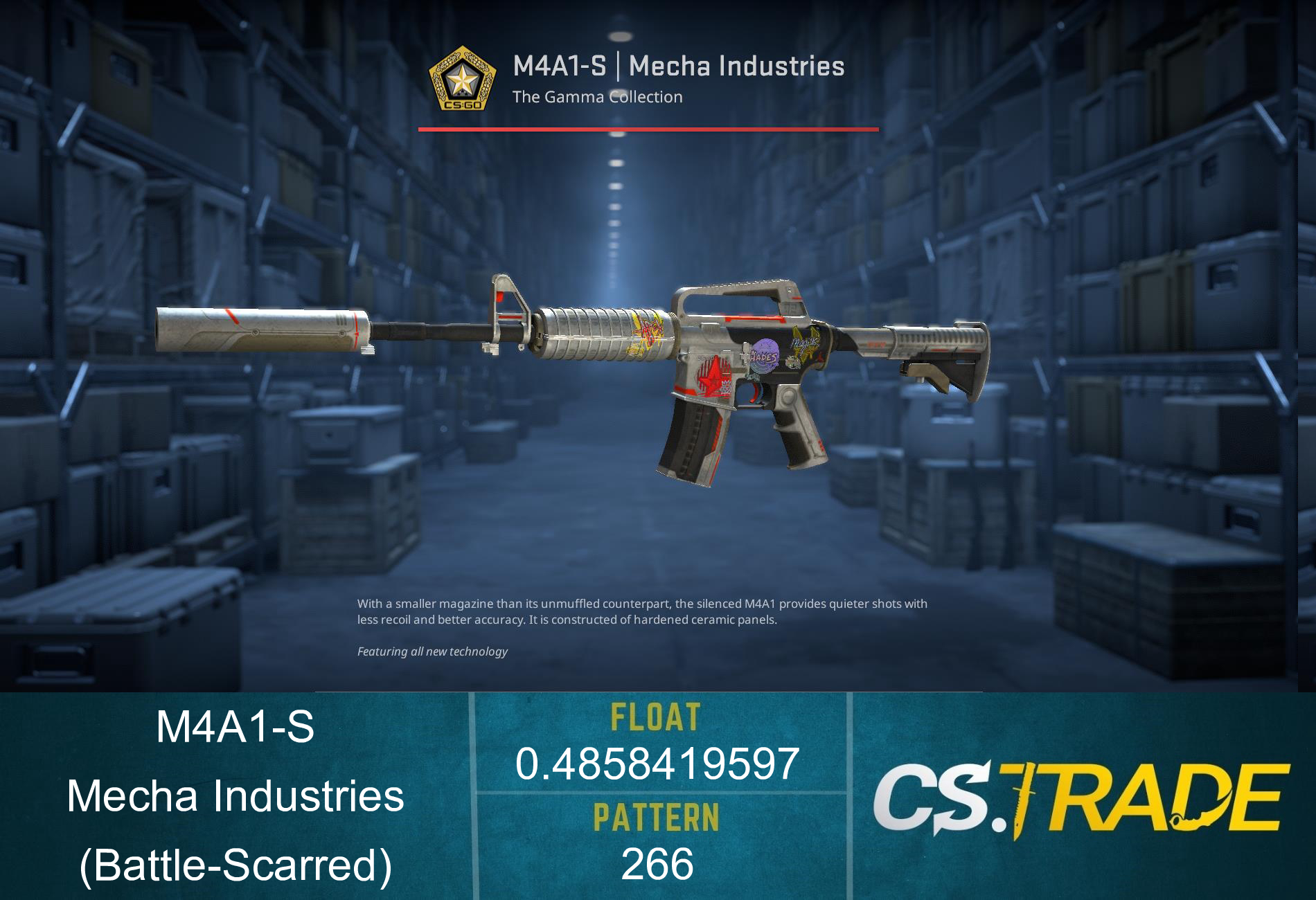 M4A1-S | Mecha Industries (Battle-Scarred) Screenshot
