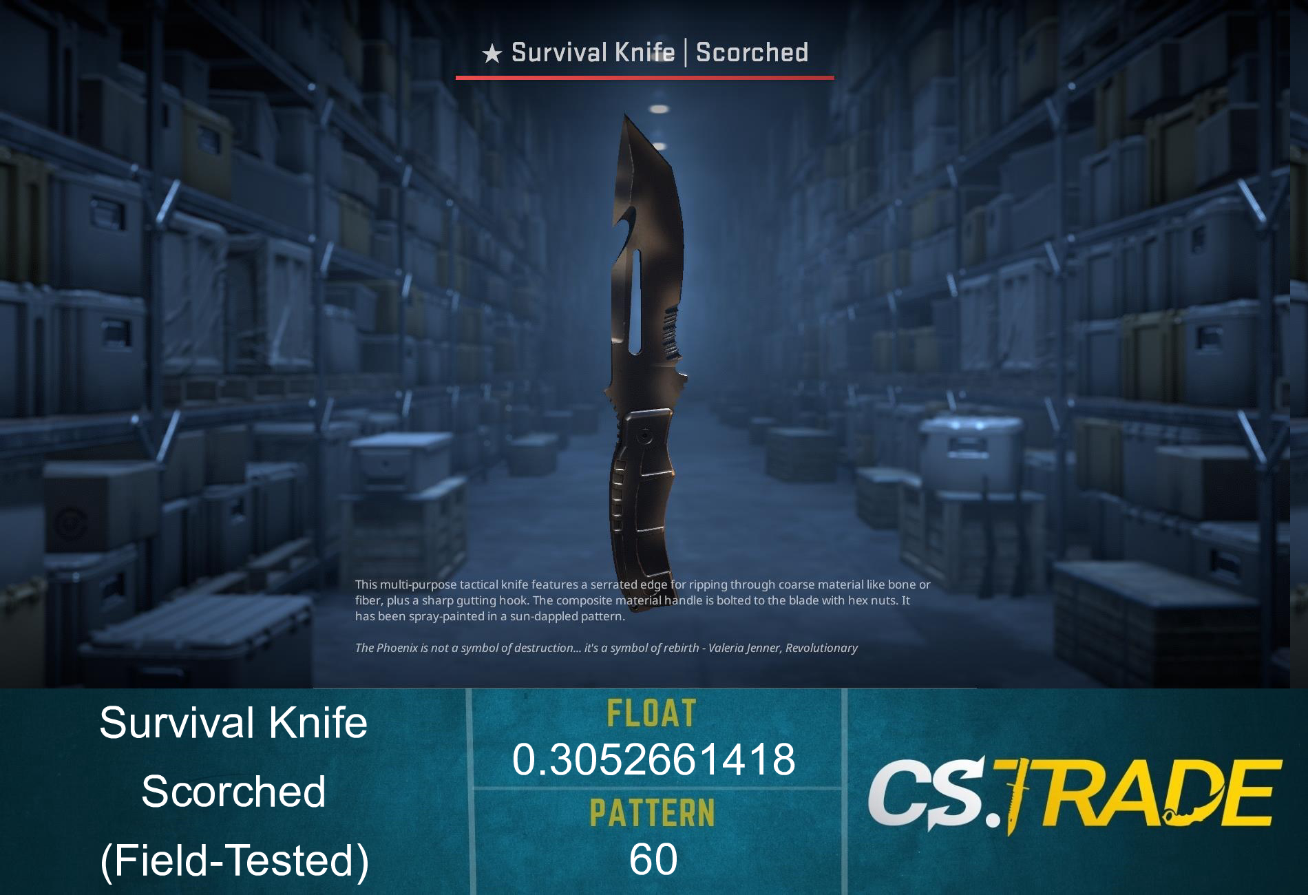 ★ Survival Knife | Scorched (Field-Tested)