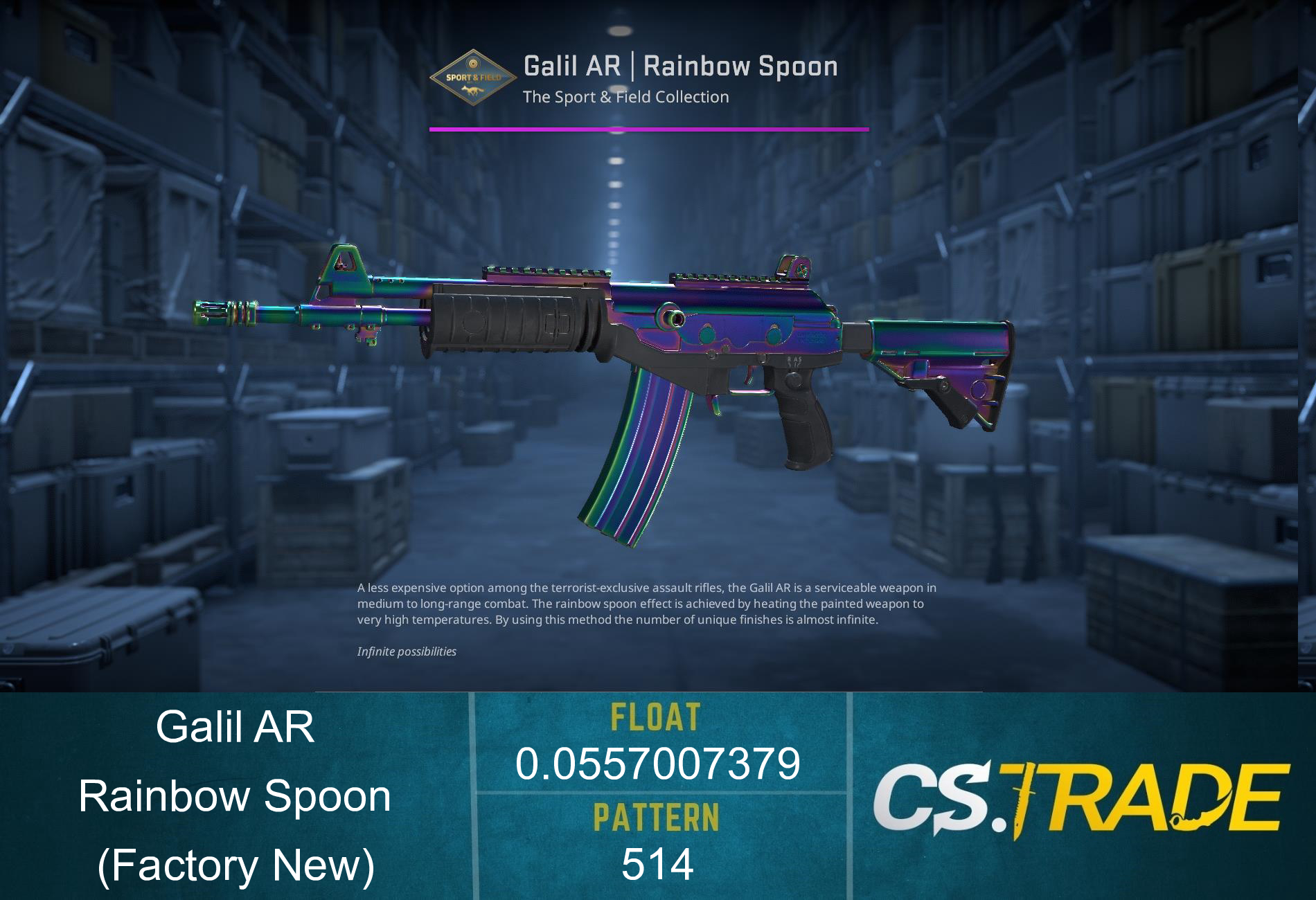 Galil AR | Rainbow Spoon (Factory New) Screenshot