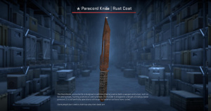 ★ Paracord Knife | Rust Coat (Battle-Scarred) Screenshot