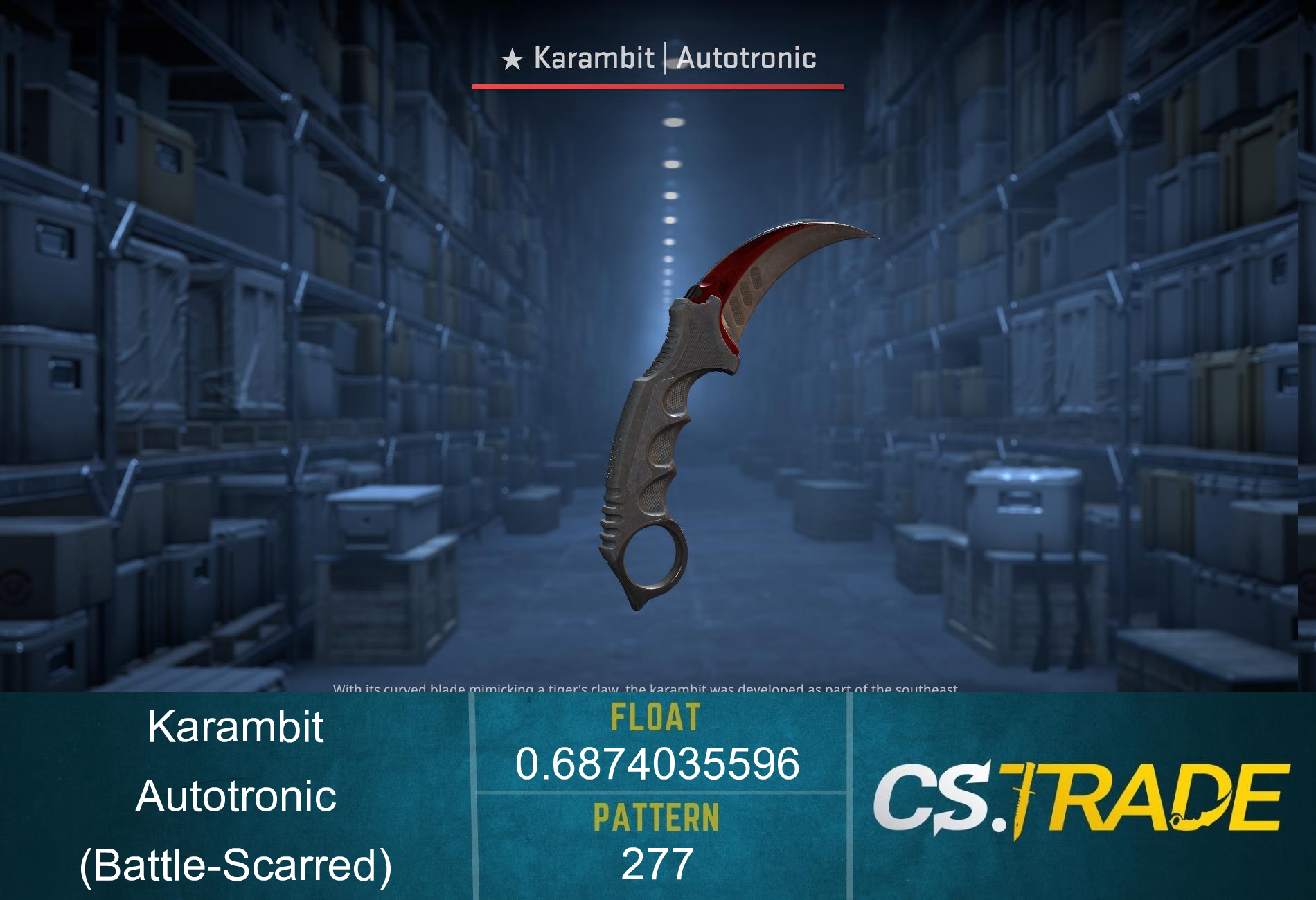 ★ Karambit | Autotronic (Battle-Scarred) Screenshot