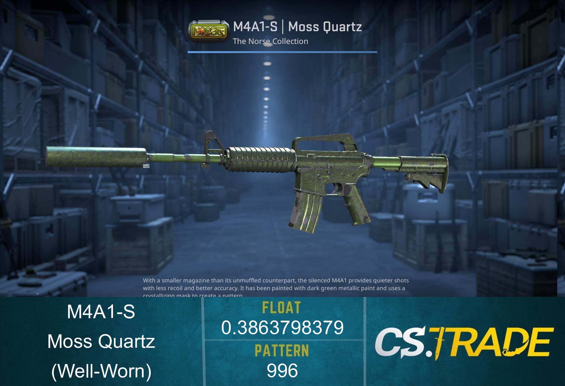 M4A1-S | Moss Quartz (Well-Worn) Screenshot