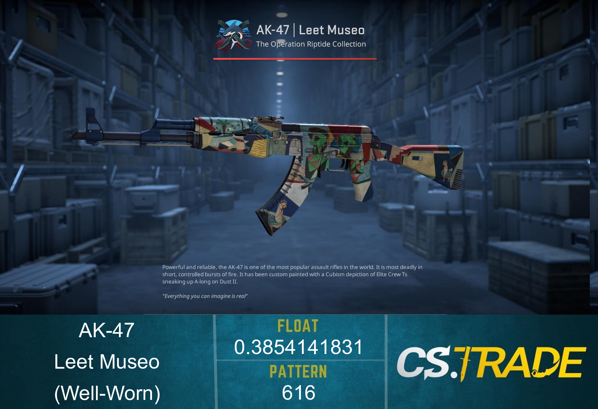 AK-47 | Leet Museo (Well-Worn) Screenshot