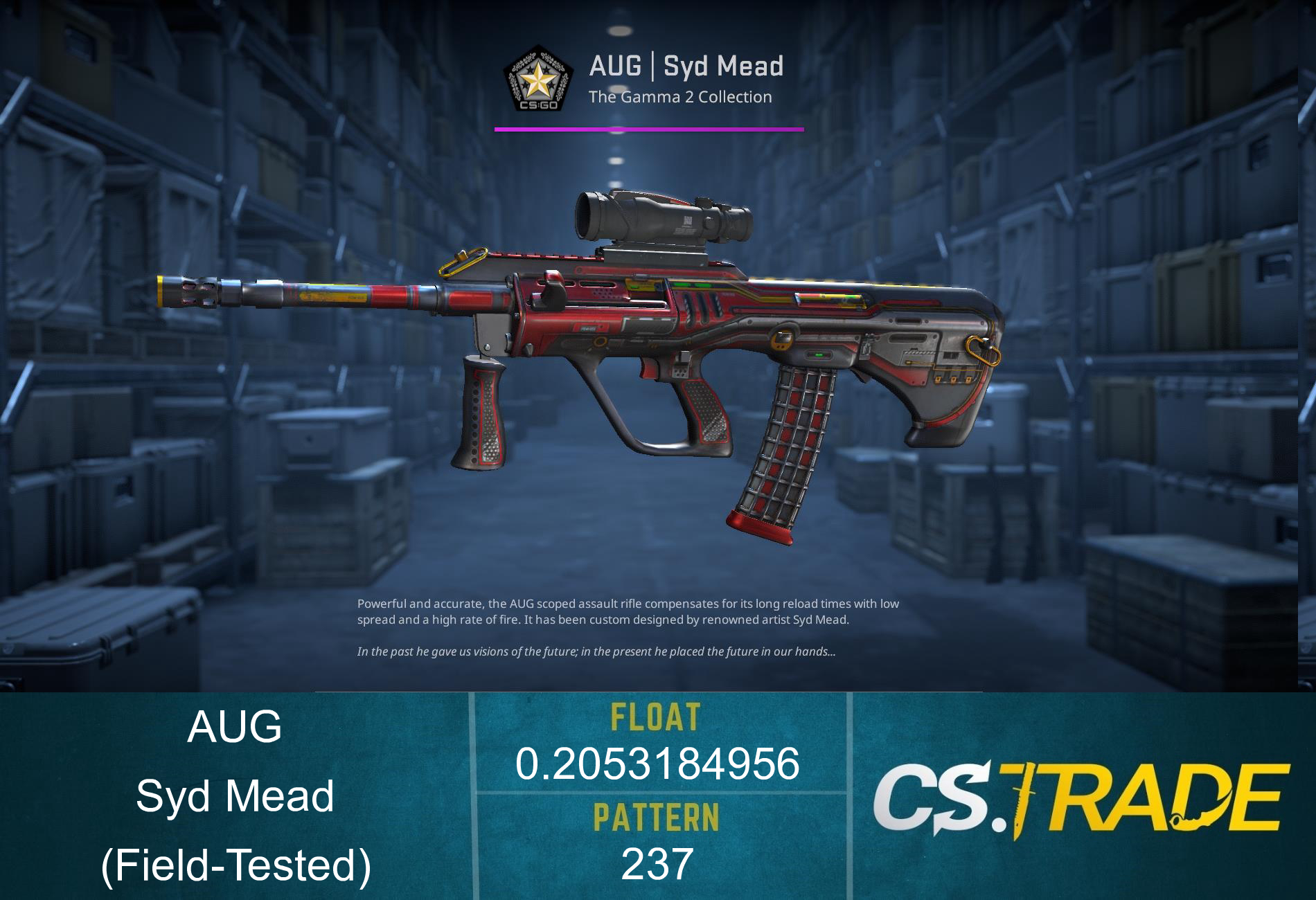 AUG | Syd Mead (Field-Tested) Screenshot