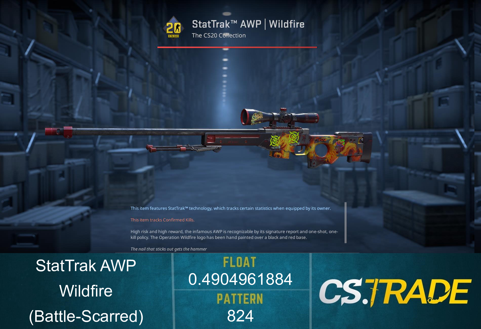 AWP | Wildfire (Battle-Scarred) Screenshot