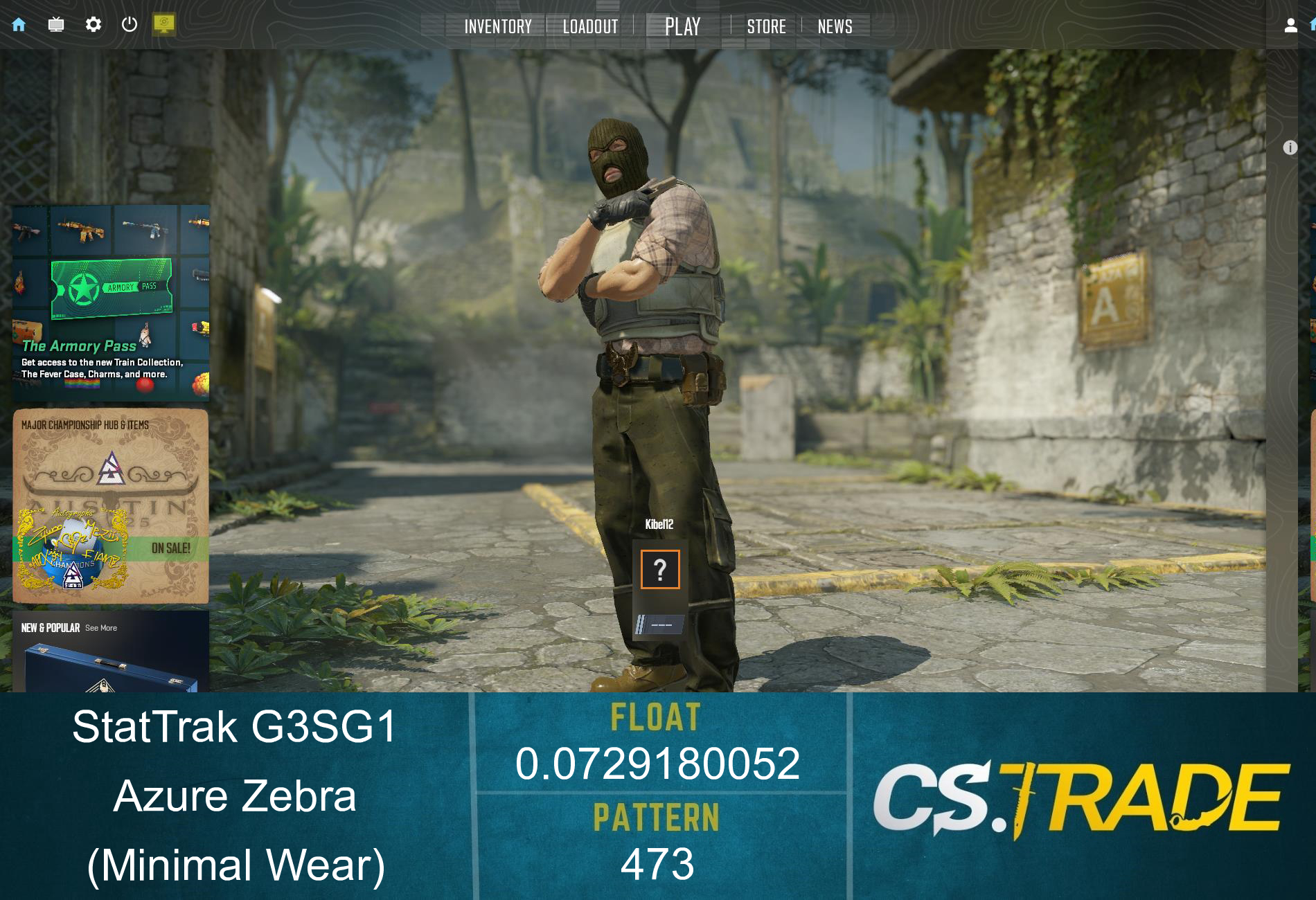 StatTrak™ G3SG1 | Azure Zebra (Minimal Wear) Screenshot