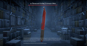 ★ Paracord Knife | Crimson Web (Battle-Scarred) Screenshot