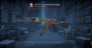AK-47 | Aquamarine Revenge (Well-Worn) Screenshot