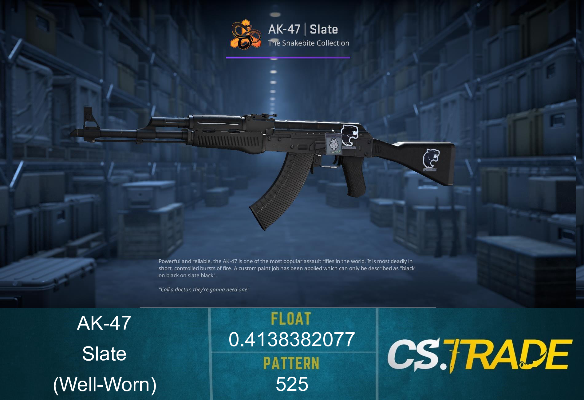 AK-47 | Slate (Well-Worn) Screenshot