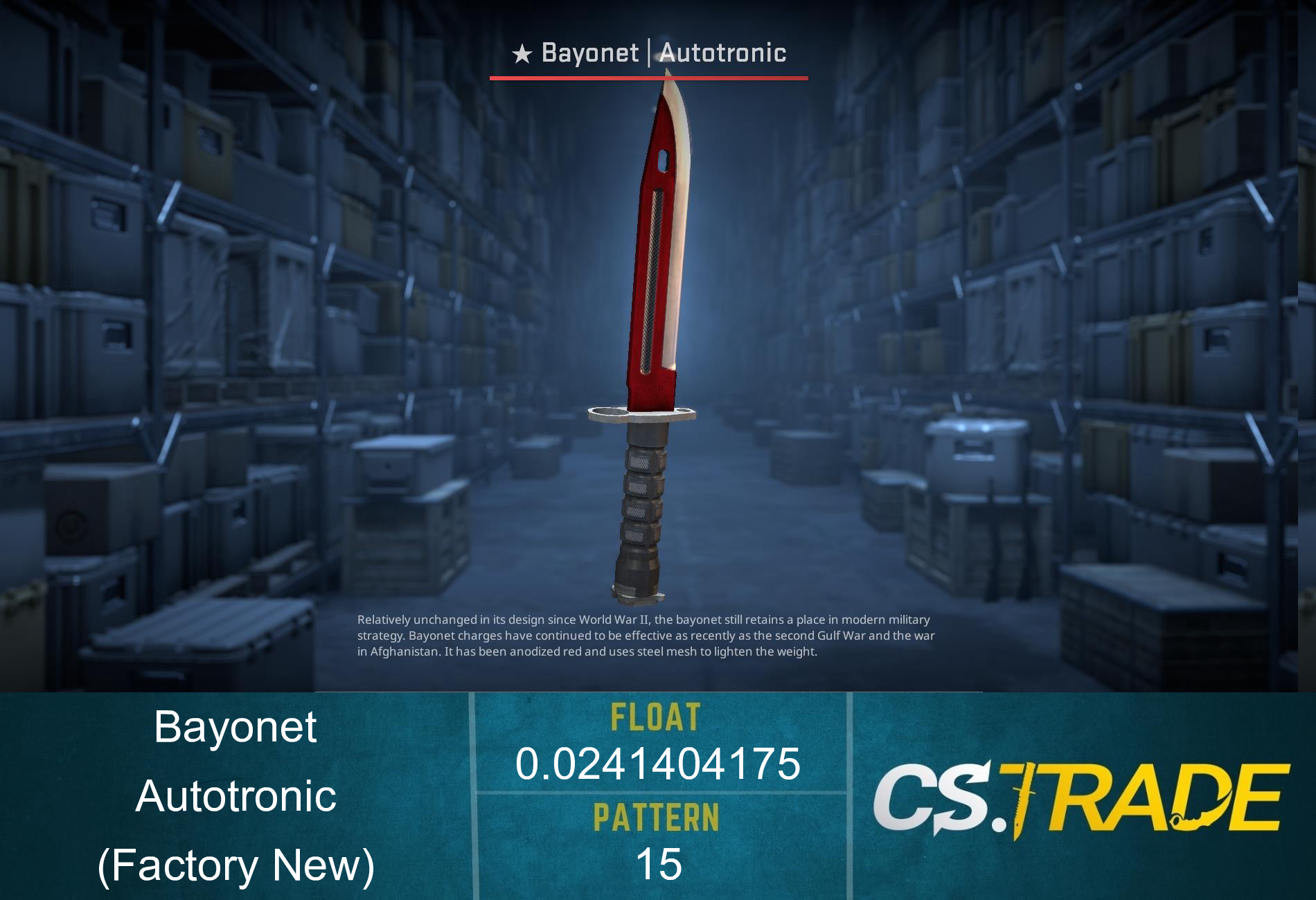 ★ Bayonet | Autotronic (Factory New) Screenshot