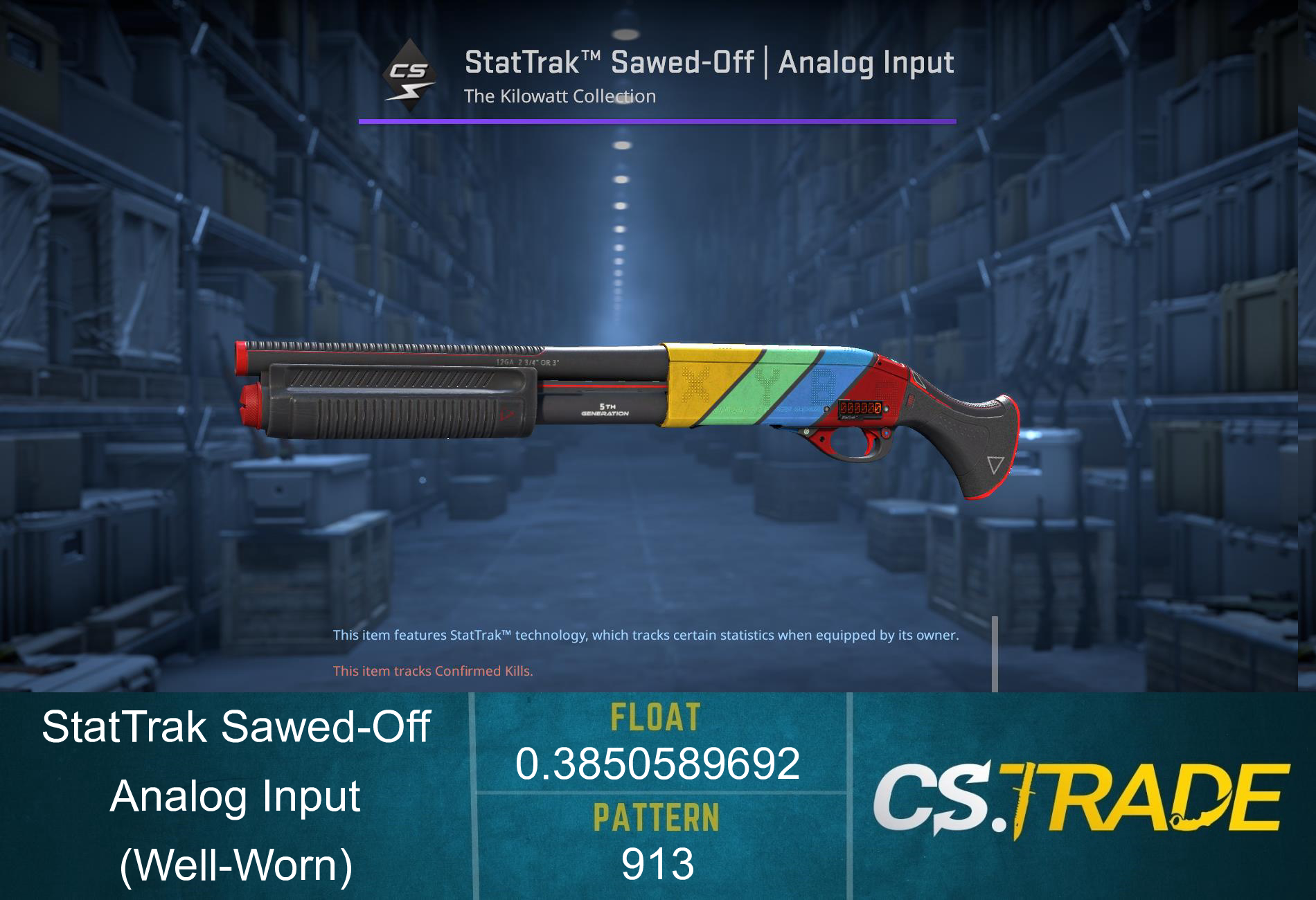 StatTrak™ Sawed-Off | Analog Input (Well-Worn) Screenshot