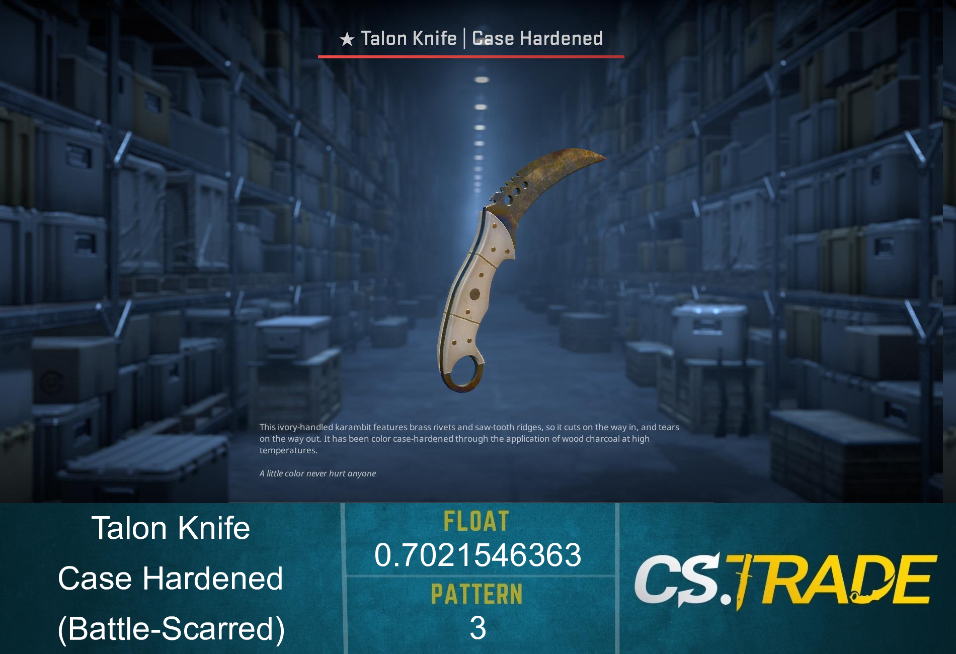 ★ Talon Knife | Case Hardened (Factory New) Screenshot