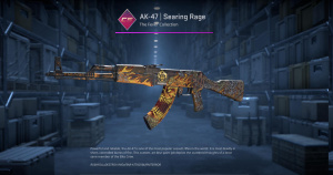 AK-47 | Searing Rage (Minimal Wear) Screenshot