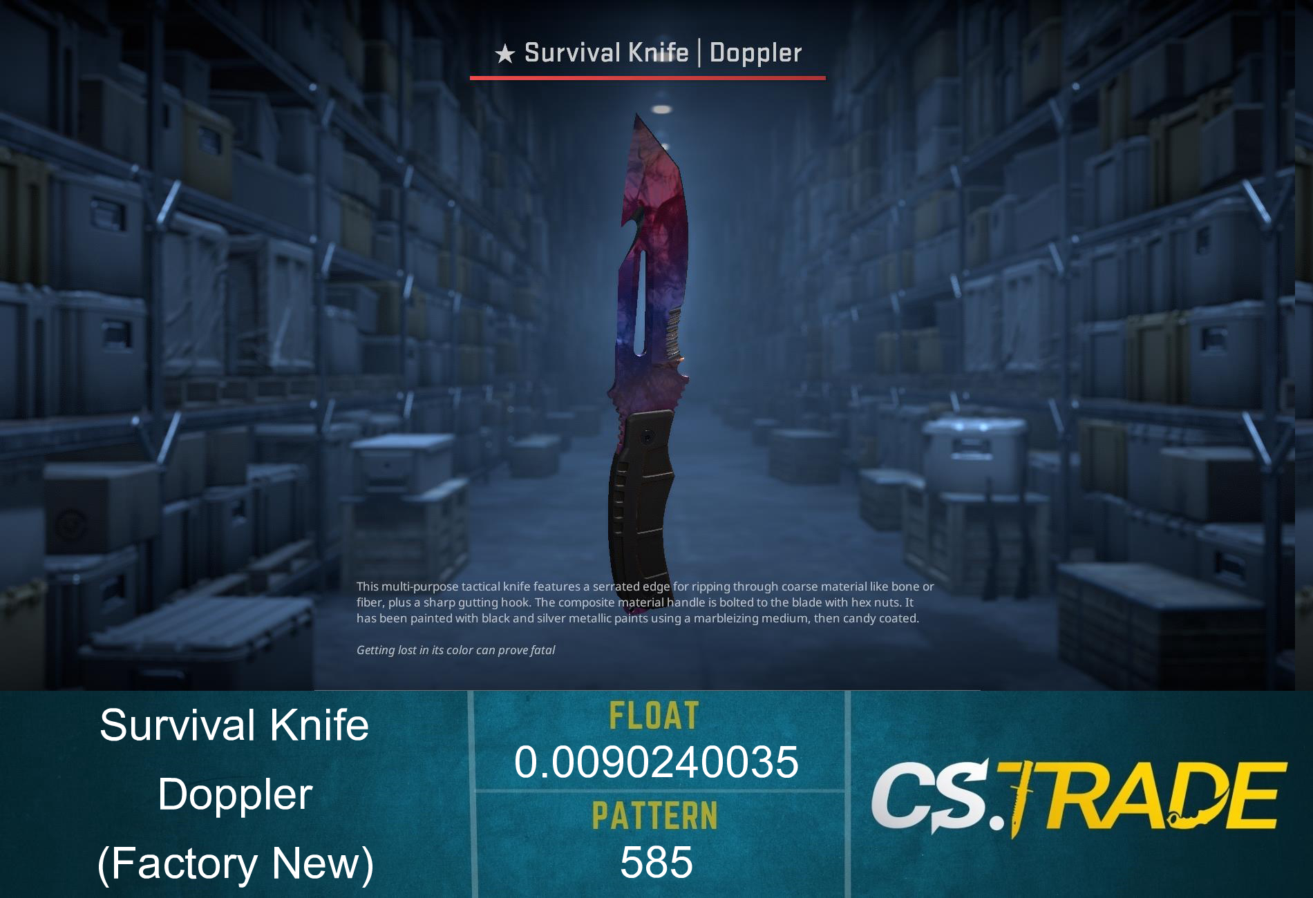 ★ Survival Knife | Doppler Phase 1 (Factory New) Screenshot