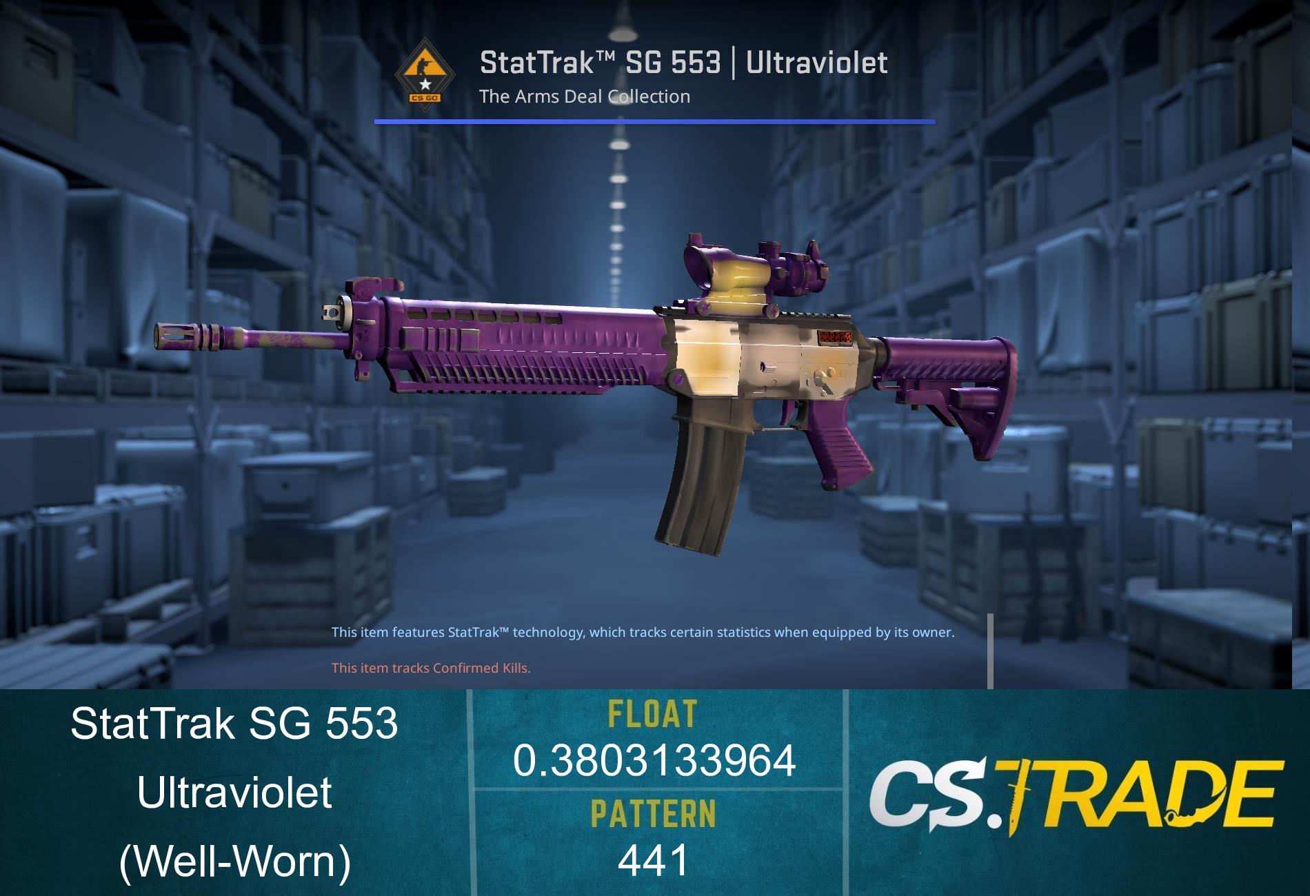 SG 553 | Ultraviolet (Well-Worn) Screenshot