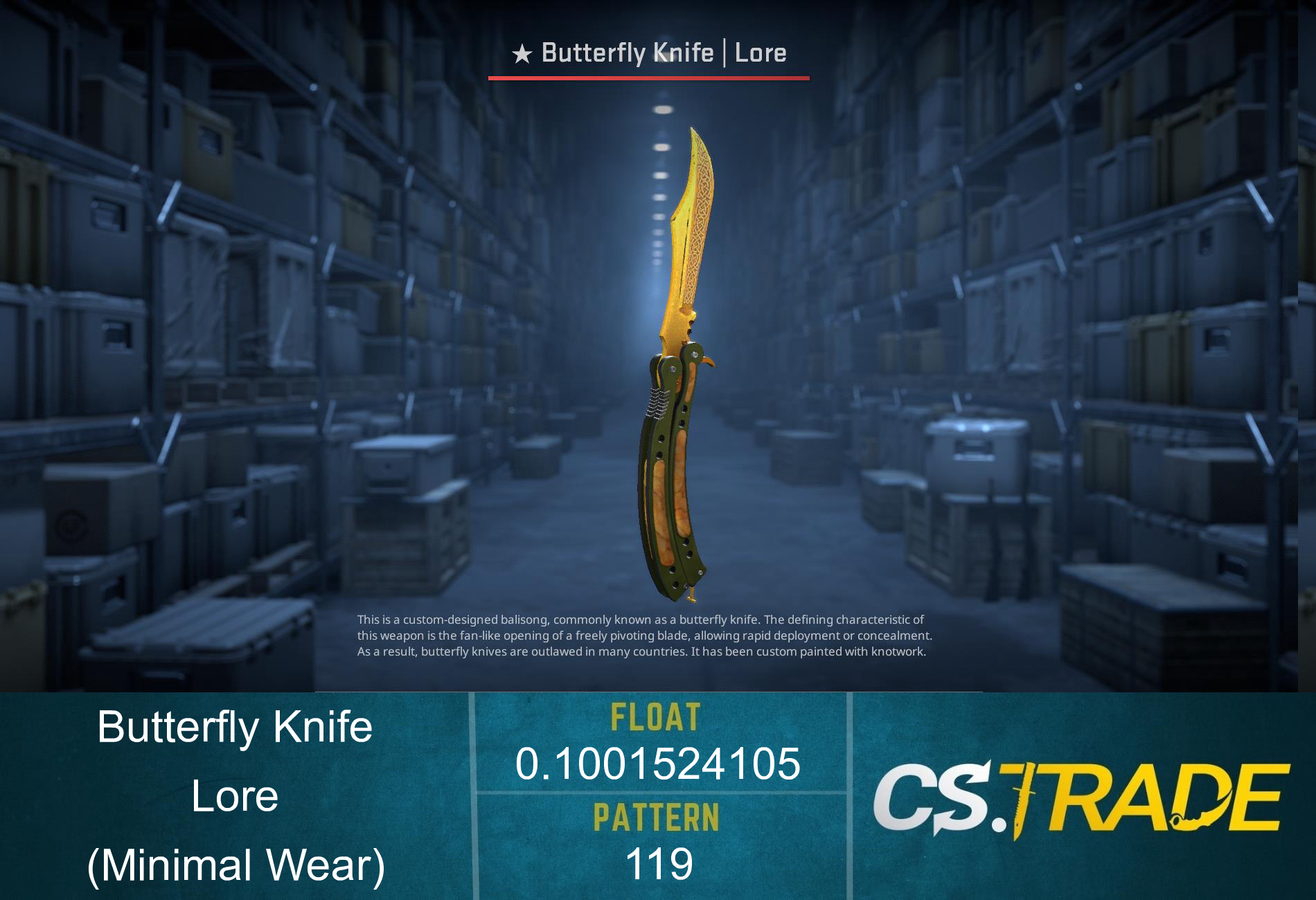 ★ Butterfly Knife | Lore (Factory New) Screenshot