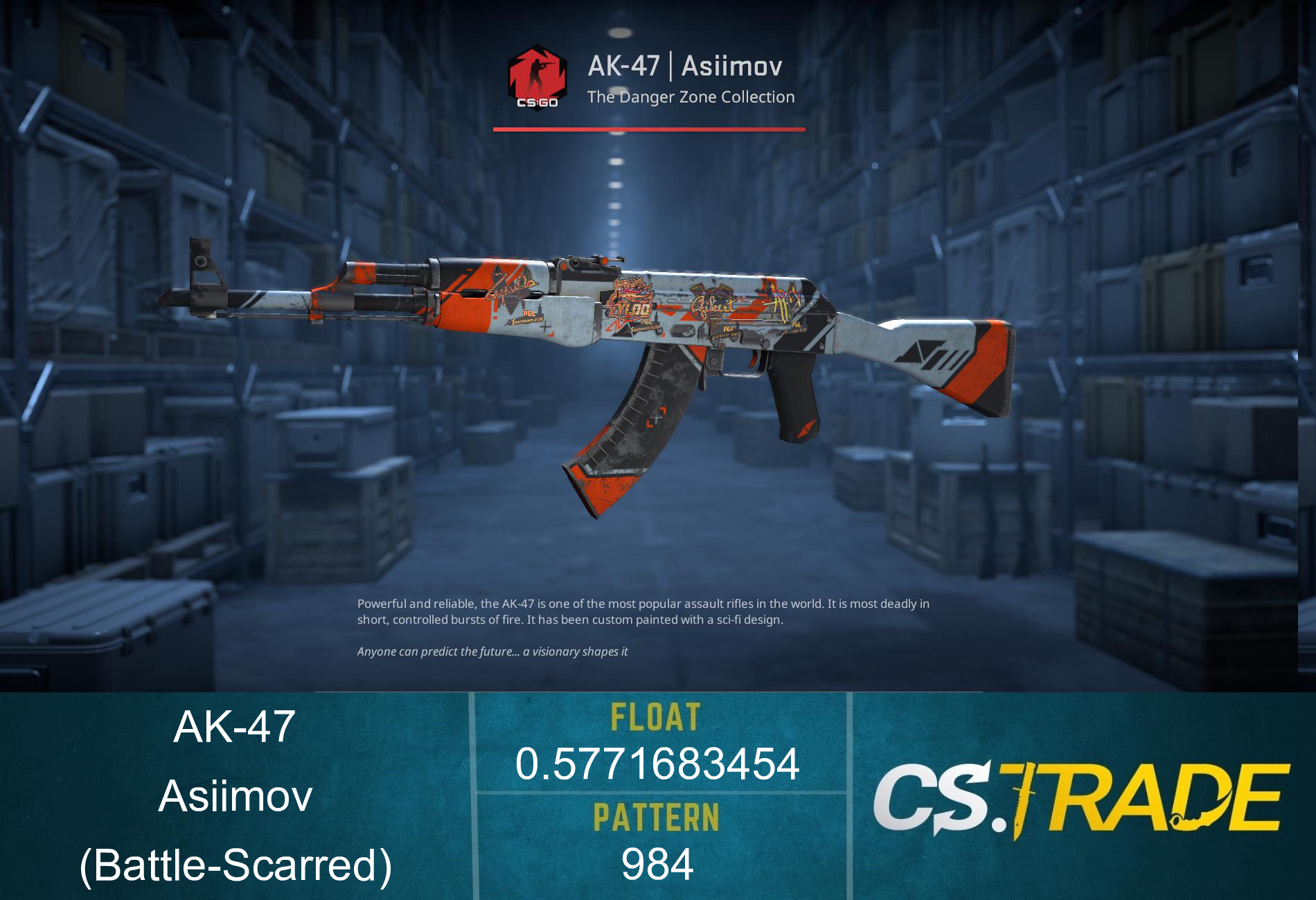 AK-47 | Asiimov (Battle-Scarred) Screenshot