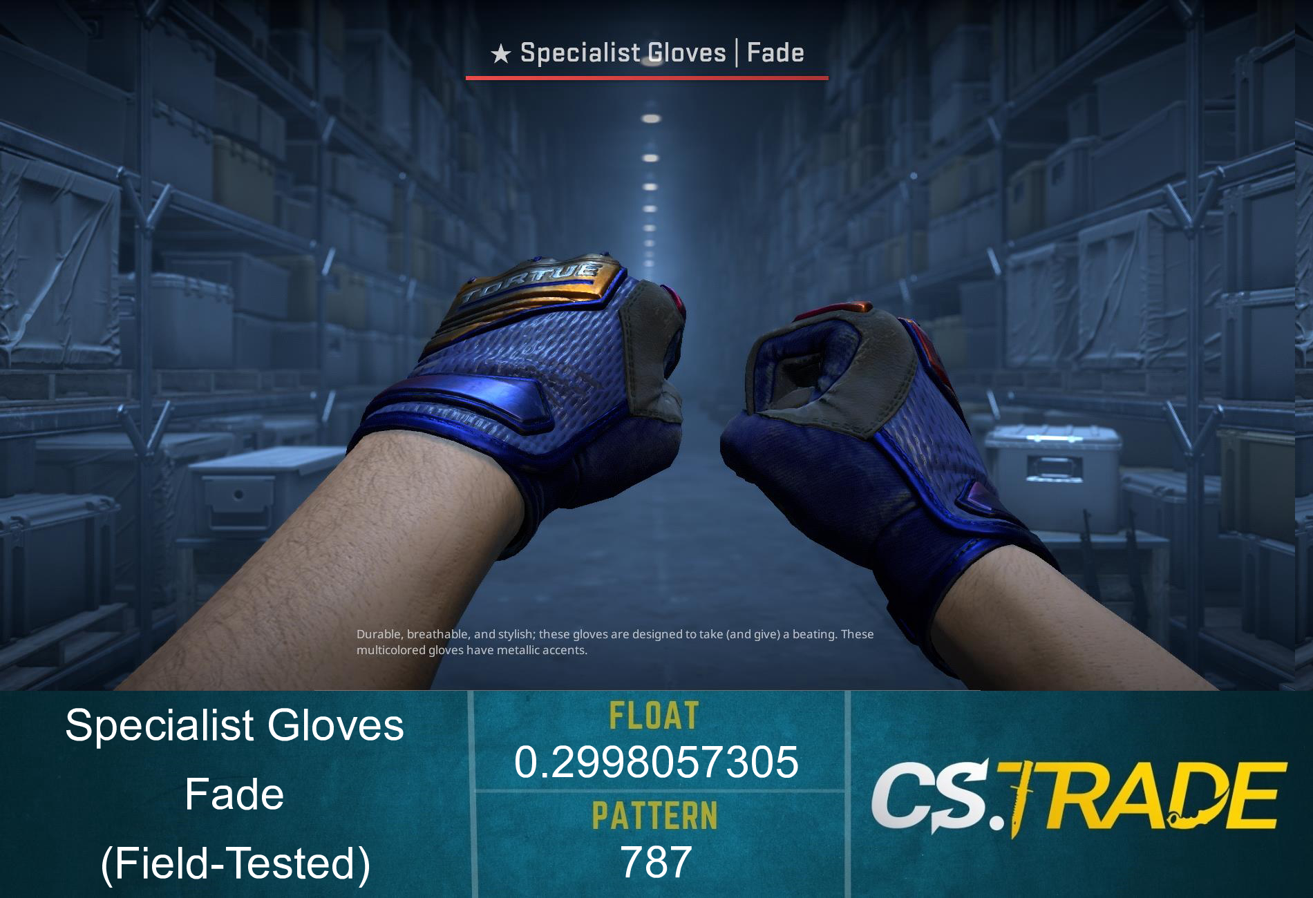 ★ Specialist Gloves | Fade (Factory New) Screenshot