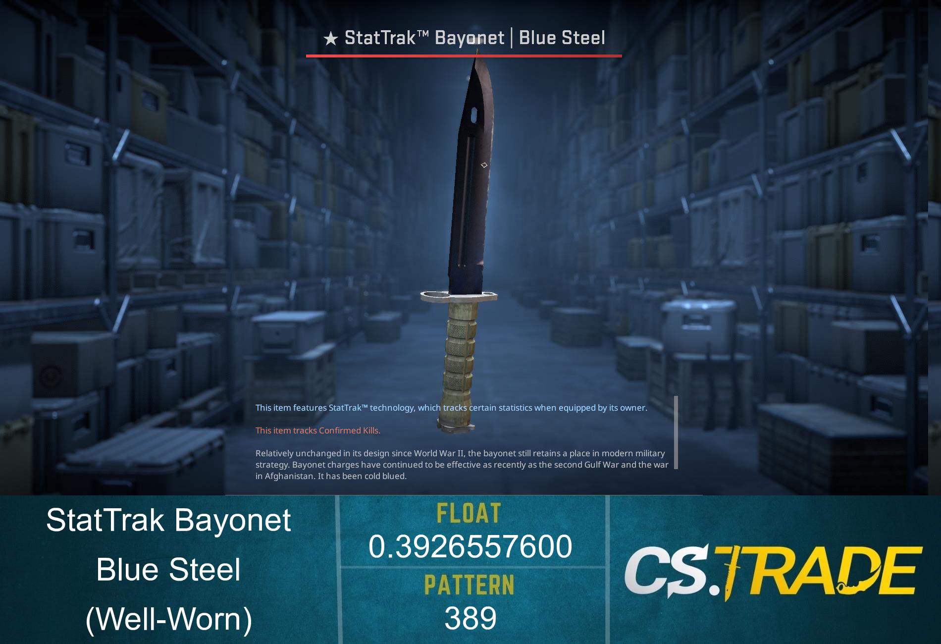 ★ Bayonet | Blue Steel (Factory New) Screenshot