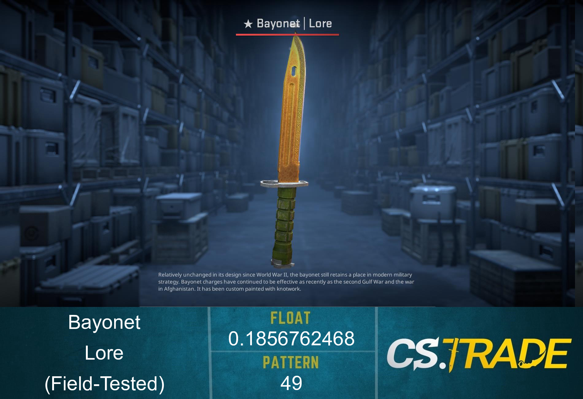 ★ Bayonet | Lore (Factory New) Screenshot