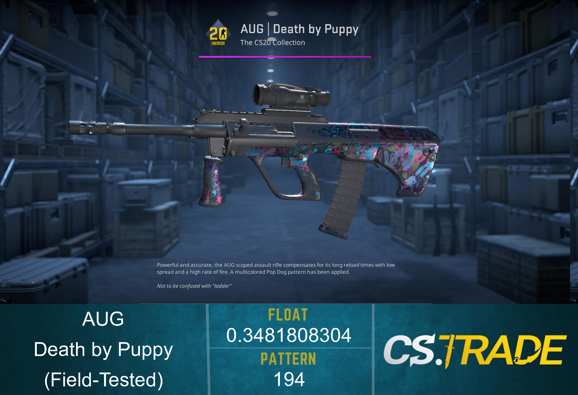 AUG | Death by Puppy (Field-Tested)