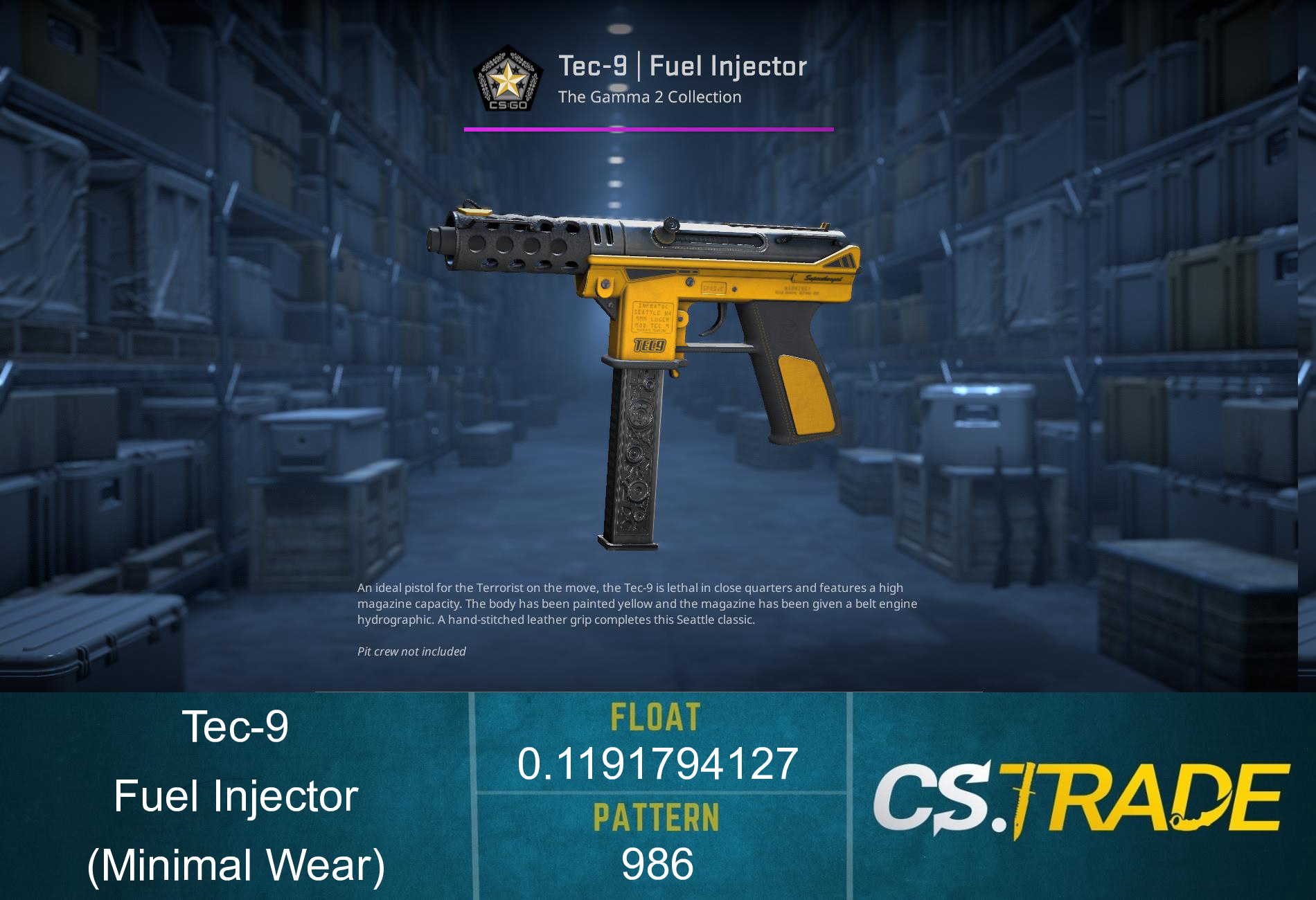 Tec-9 | Fuel Injector (Minimal Wear) Screenshot