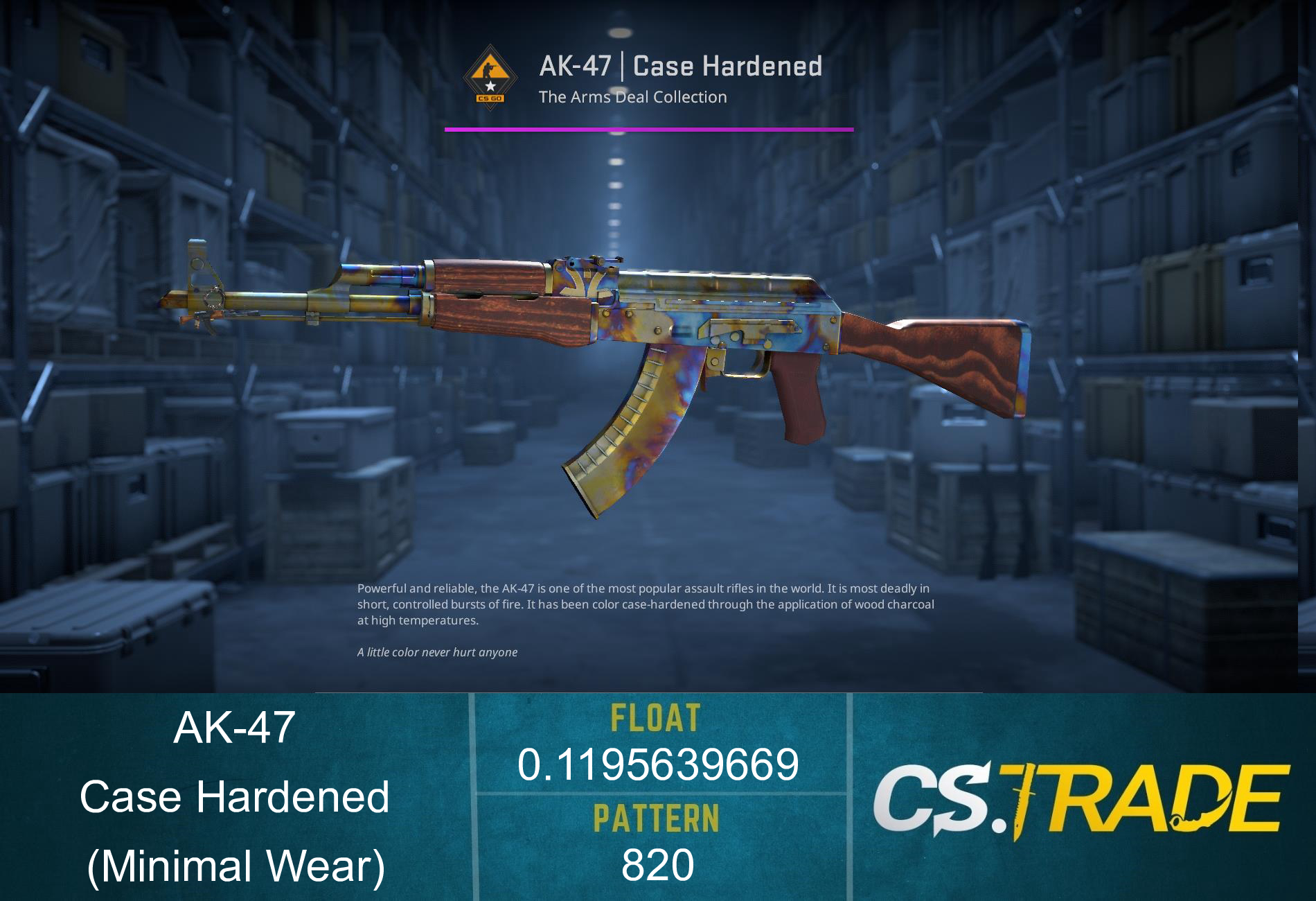 StatTrak™ AK-47 | Case Hardened (Minimal Wear) Screenshot