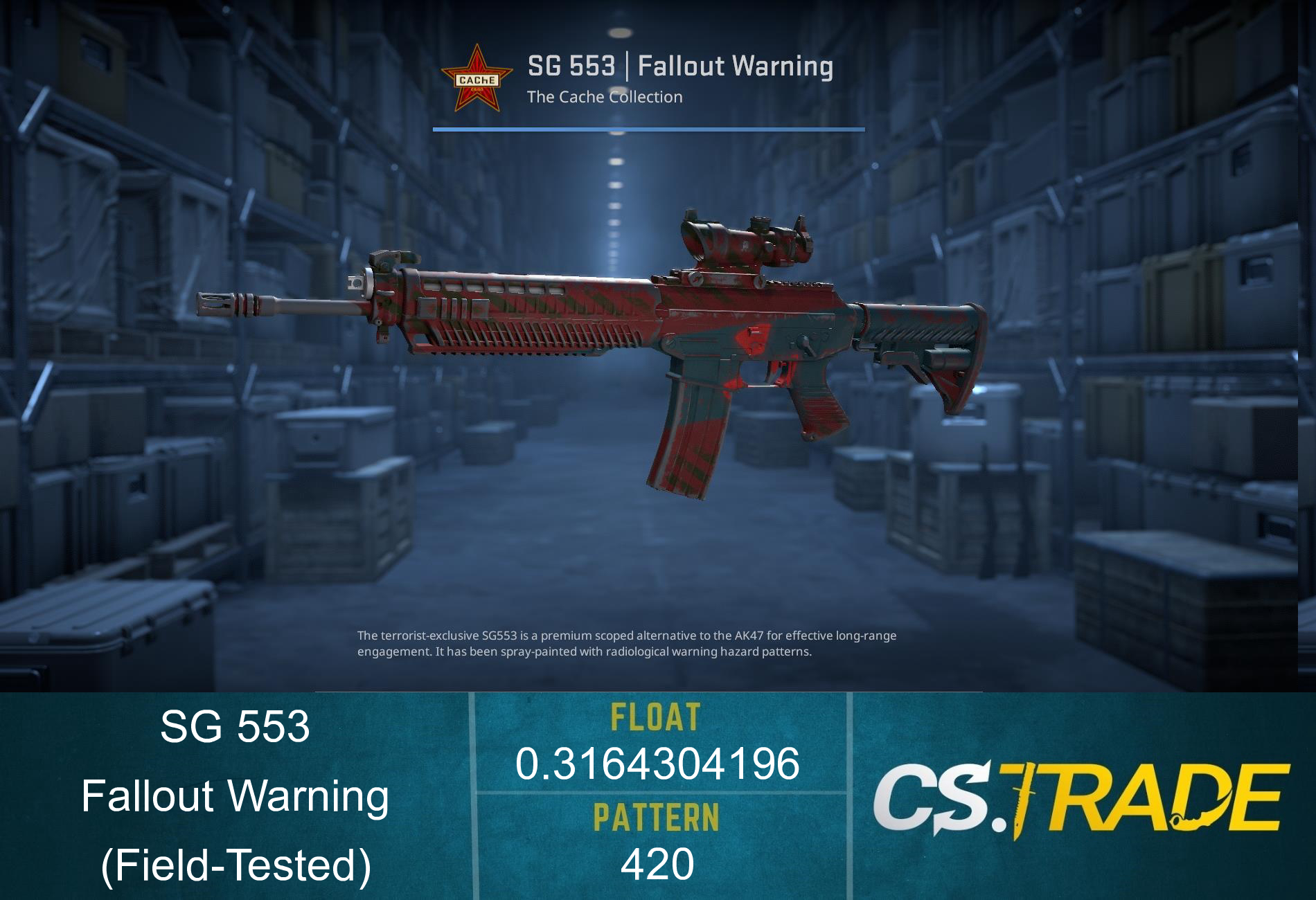 Souvenir SG 553 | Fallout Warning (Field-Tested) Screenshot