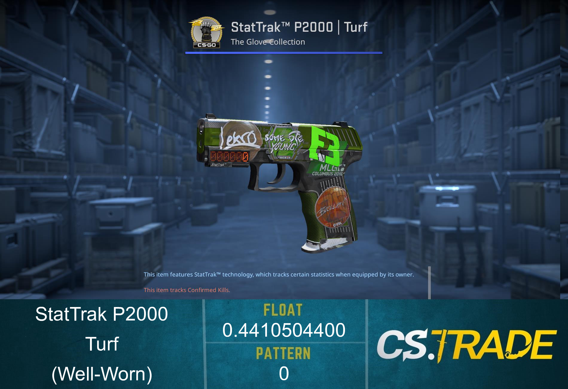 P2000 | Turf (Well-Worn) Screenshot