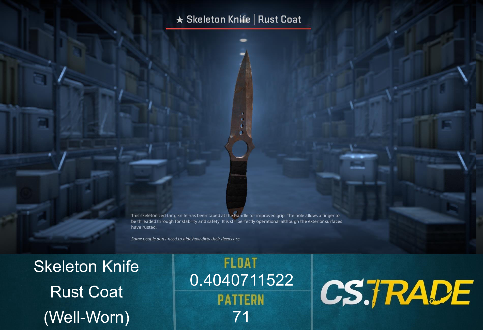 ★ Skeleton Knife | Rust Coat (Well-Worn) Screenshot
