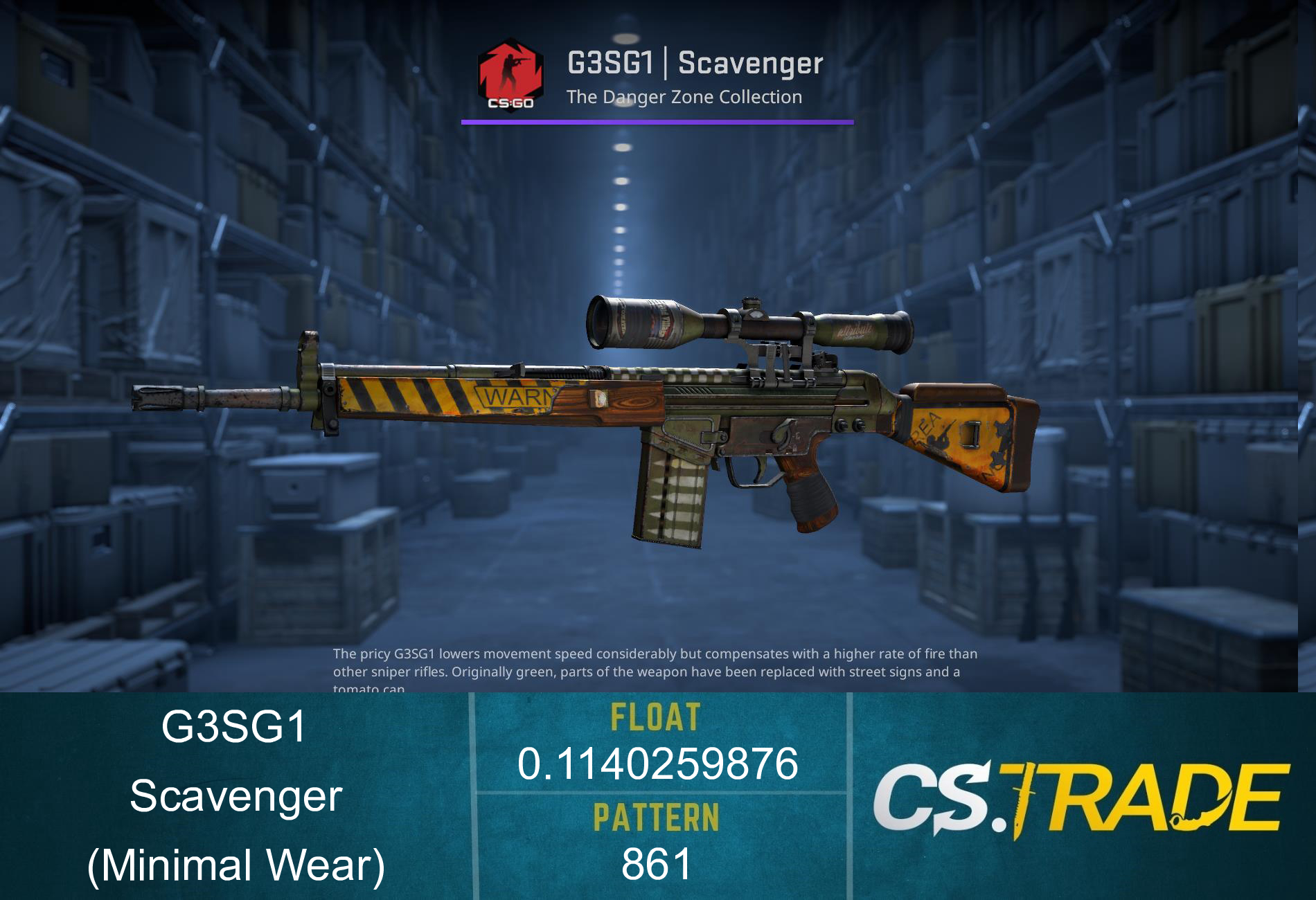 StatTrak™ G3SG1 | Scavenger (Minimal Wear) Screenshot