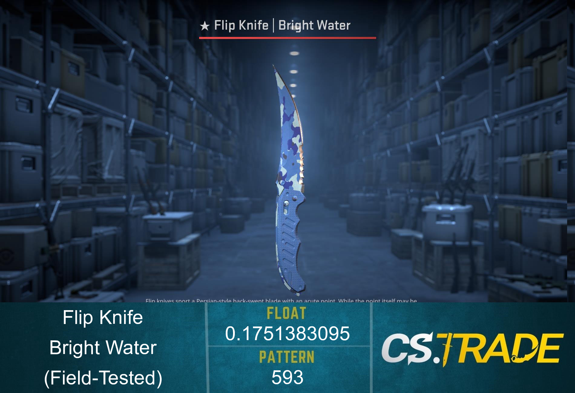 ★ Flip Knife | Bright Water (Field-Tested) Screenshot
